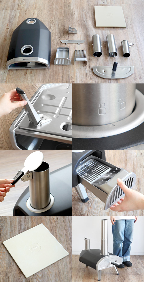 Ooni Fyra 12 ポータブル ピザ 窯 専用カバー付き ピザ窯 家庭用 Ooni