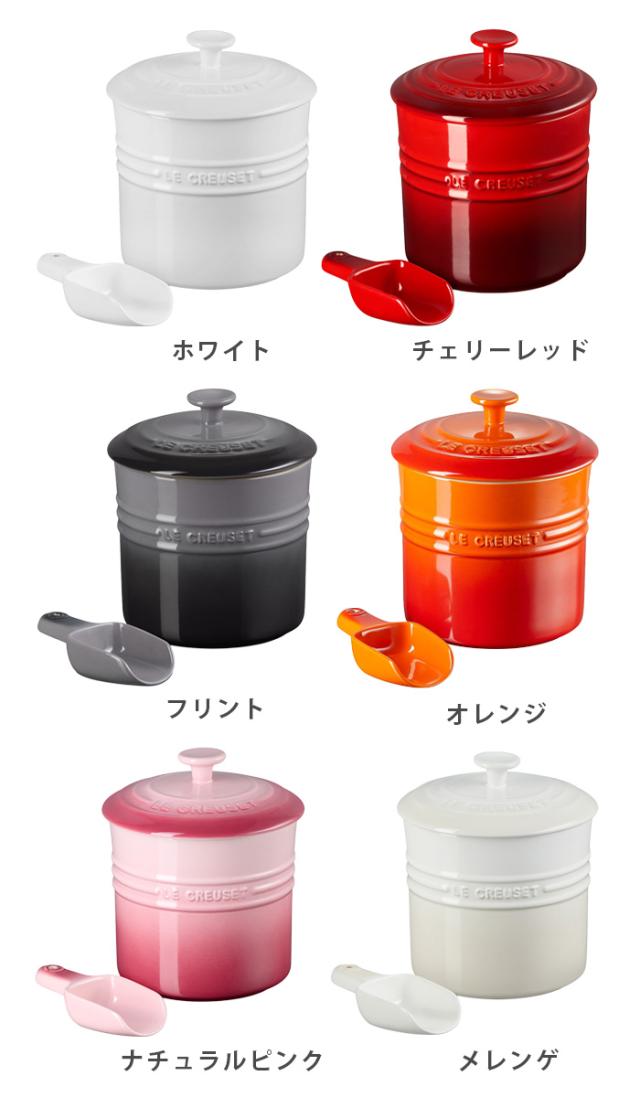 ペットフードストッカー ペットフードフード 保存 ペット 犬 猫 LE CREUSET ル・クルーゼ ペットフード・コンテナー ルクルーゼ 2.3L スクープ付き ドライフード 保存容器 ペット用 エサ入れ 容器 収納 ブランド おしゃれ かわいい シンプル プレゼント P5倍_1