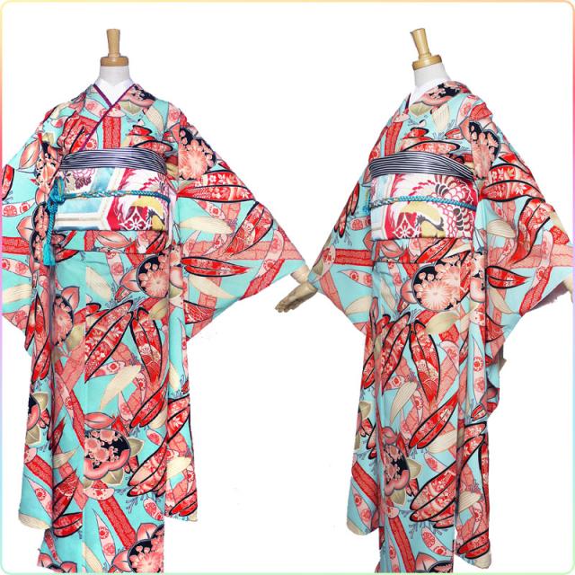 画像の帯がセットになる 九重 ブランド レンタル 振袖 フルセット 貸