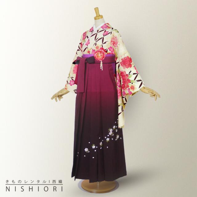 二尺袖着物 袴 レンタル 貸衣装 Sサイズ ATERIESAB アトリエサブ ブランド Sサイズ 小学生 対応 ブーツ選択可