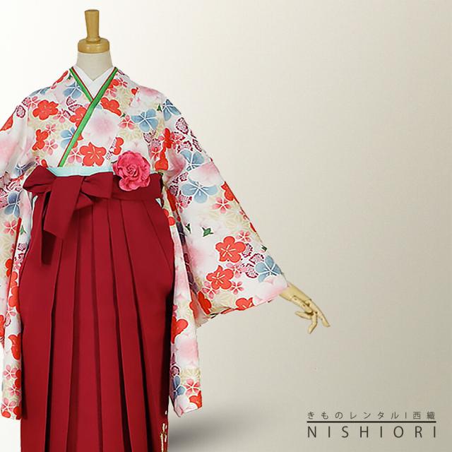 二尺袖着物 袴 レンタル 貸衣装 Lサイズ 小学生 対応 ブーツ選択可の