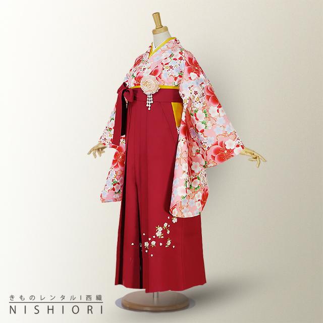 二尺袖着物 袴 レンタル 貸衣装 Lサイズ 小学生 対応 ブーツ選択可