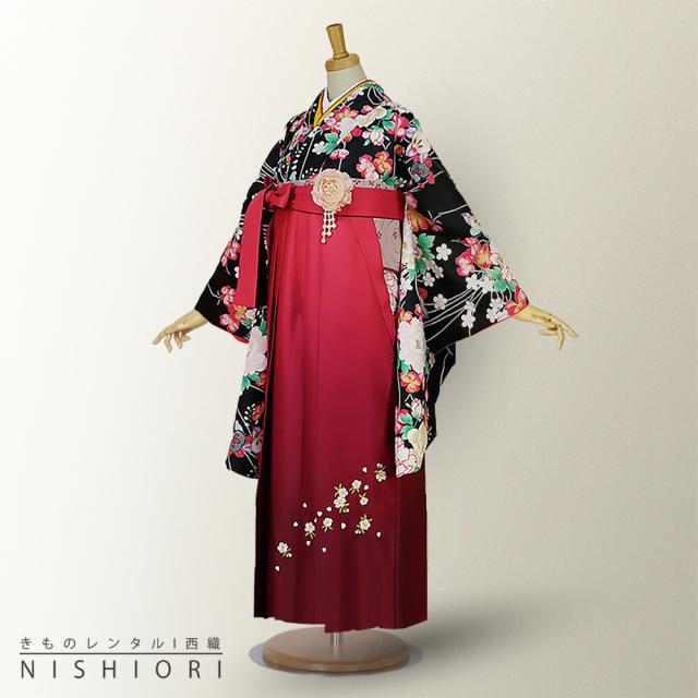 二尺袖着物 袴 レンタル 貸衣装 Lサイズ H L ブランド 袴 小学生 対応 ブーツ選択可の通販は