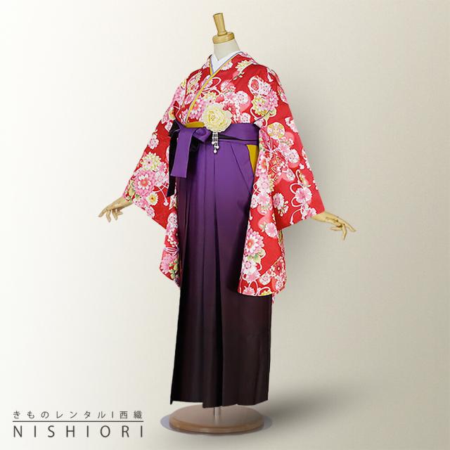 二尺袖着物 袴 レンタル 貸衣装 Lサイズ 小学生 対応 ブーツ選択可