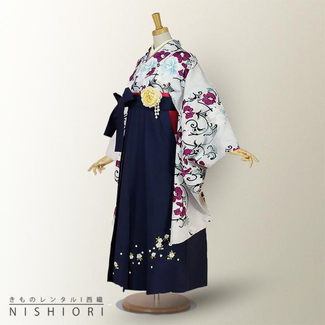 二尺袖着物 袴 レンタル 貸衣装 Mサイズ 袴 Mサイズ 小学生 対応 ブーツ選択可の通販は