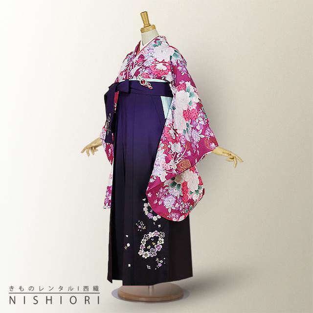 二尺袖着物 袴 レンタル 貸衣装 Lサイズ H L 袴 小学生 対応 ブーツ選択可