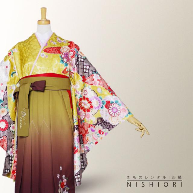 ブランド 二尺袖 着物 袴 レンタル anan 貸衣装 Sサイズ 小学生 対応可