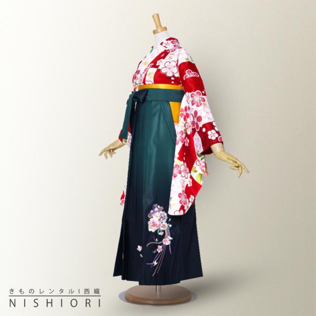 二尺袖着物、袴五点セット 袴無地でお安くしてます。