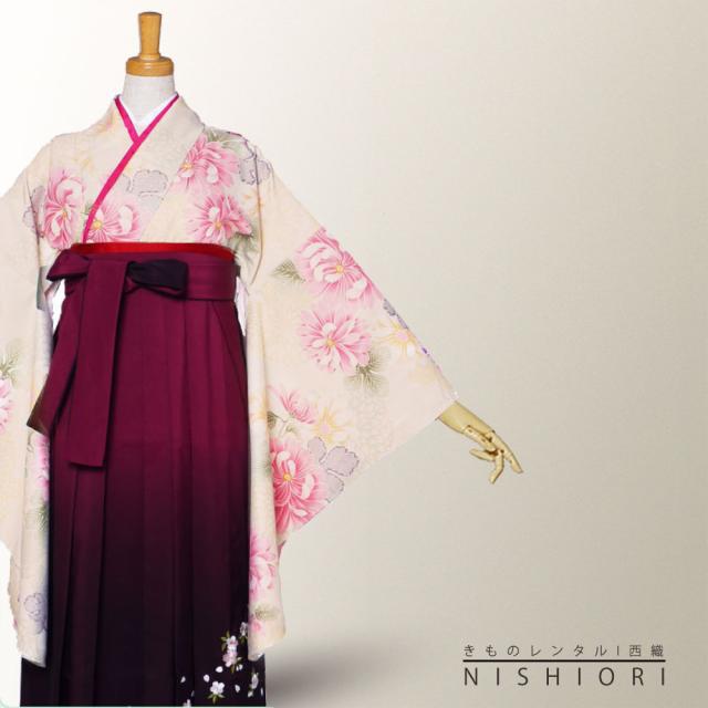 二尺袖 着物 袴 レンタル 貸衣装 Sサイズ Mサイズ Lサイズ 小学生 対応可 ピンク 菊 白 ワイン ブーツ選択可 二尺袖 着物 袴 レンタル 貸衣装 Sサイズ Mサイズ Lサイズ 小学生 対応