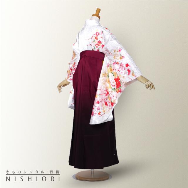二尺袖 ブランド着物 袴 レンタル anan 貸衣装 Sサイズ Mサイズ Lサイズ 小学生 対応可 白 赤 ワイン ブーツ選択可