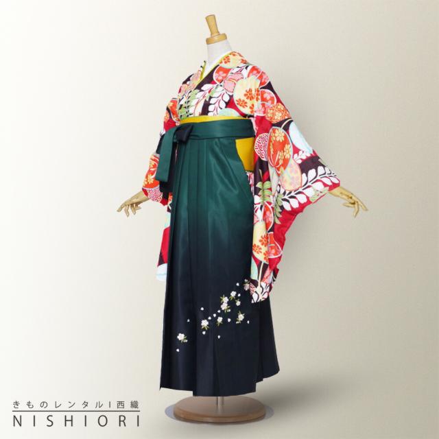 二尺袖 着物 袴 レンタル 貸衣装 Sサイズ Mサイズ Lサイズ 小学生 対応可 黒 赤 藤 緑 ブーツ選択可の通販は