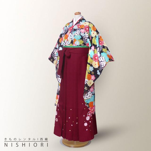 小町kids ジュニア キッズ 着物 袴 レンタル 往復十三参り 貸衣装 卒業式 ピンク 紫 パープル 小学生 ブーツ選択可