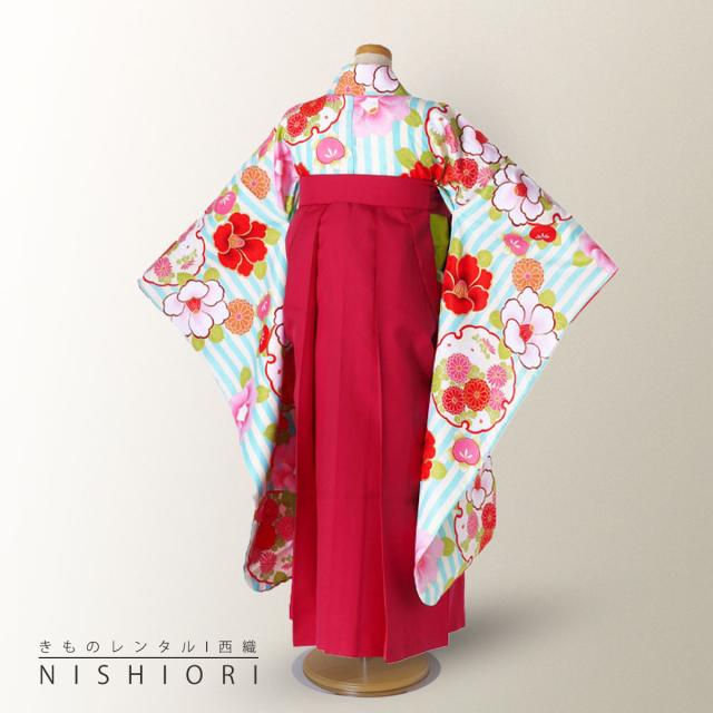 ジュニア 二尺袖 着物 袴 レンタル 花ひめブランド 往復十三参り 卒業