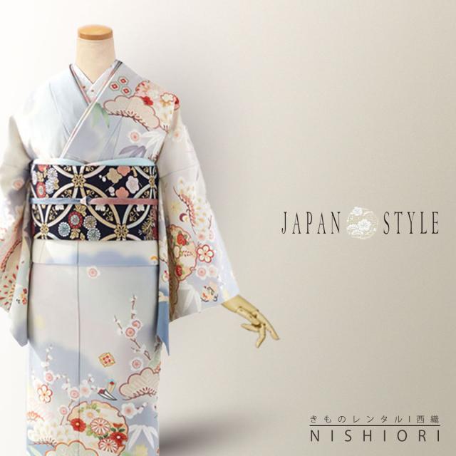 訪問着 レンタル 着物 貸衣装 フルセット JAPAN STYLE ブランド 黒 松竹梅No.0063 訪問着 レンタル 着物 貸衣装 フルセット JAPAN STYLE ブランド 薄紫