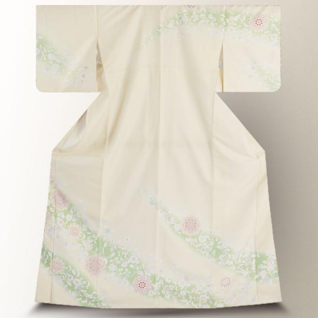 訪問着 レンタル 着物 貸衣装 フルセット HL アッシュエル黄色