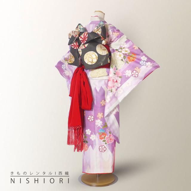 七五三さんの着物　　和服 楽天市場】【レンタル】753 七五三 着物 7歳 フルセット 女の子