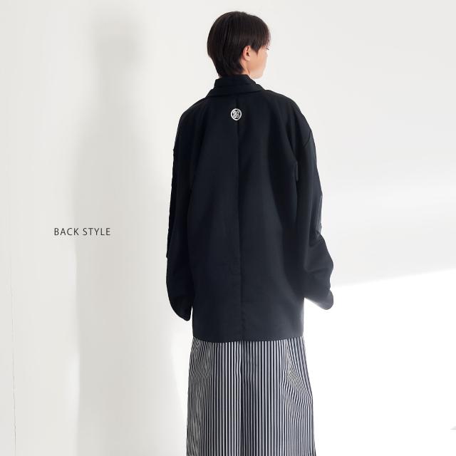 ジュニア 男児 小学生 黒紋付 羽織 袴 着物 と 袴 レンタル 往復送料