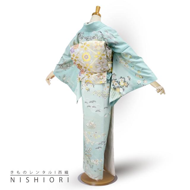 訪問着フルセット　水色　結婚式　七五三　入学式　卒業式　訪問着セット 訪問着フルセット 水色 結婚式 七五三 入学式 卒業式 訪問着セット