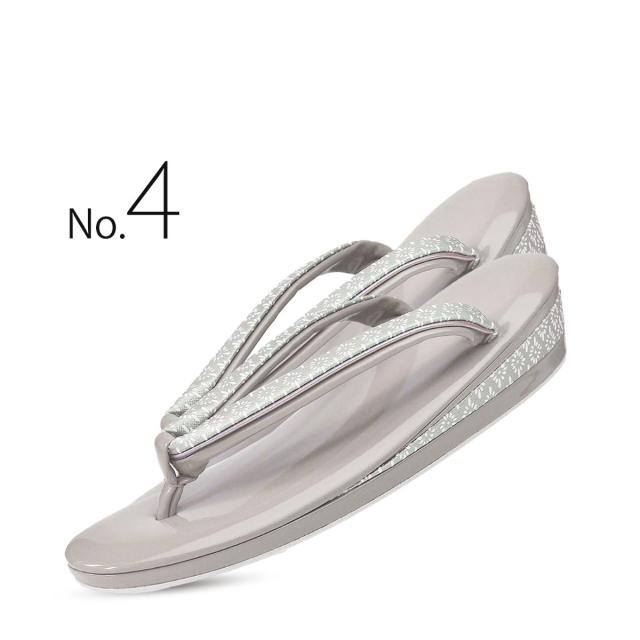 おしゃれ草履 レディース 印伝調 高級 三枚芯 日本製 選べる13タイプ 2