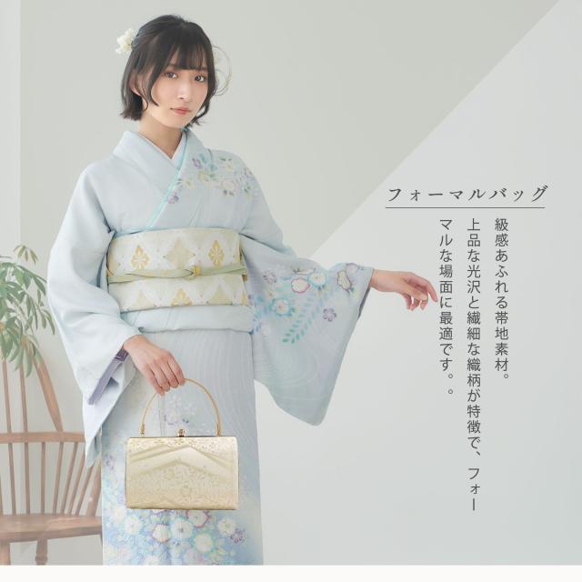 2025年 新作 小桜文様 帯地 フォーマル 2枚芯 草履 バック 2点セット 選べる 5サイズ 2色 金 銀 S M L LL 3L 訪問着 留袖 振袖に 成人式 結婚式 入学式 エナメル 帯地 ゴールド シルバー 礼装 バック 痛くない厚手の鼻緒