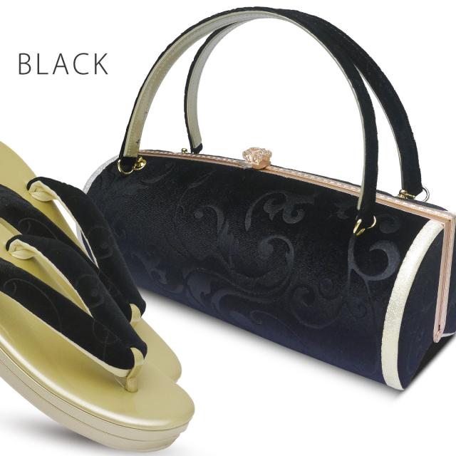 新品　草履　バッグ　セット　Sサイズ　ベルベット　黒　新作品 楽天市場】【クーポンご利用で最大10％OFF!】草履バッグセット 喪服 4