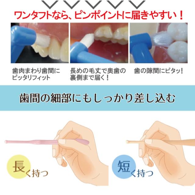 ワンタフトブラシ「Miclin−ミクリン−」 / ふつう 1箱(50本)【Ciメディカル 歯ブラシ】_5