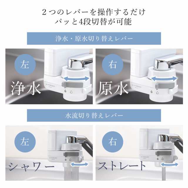 PFOS/PFOA除去試験済】水 浄水器 本体 高性能 蛇口直結型 きよまろ