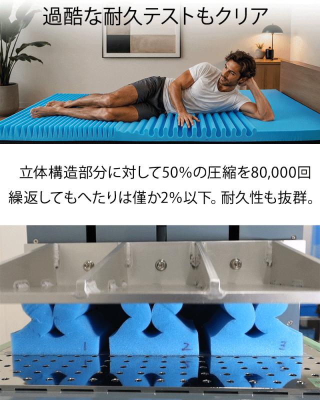 マットレス シングル 超立体 3D マットレス アテラ 腰痛ケアに！ S字