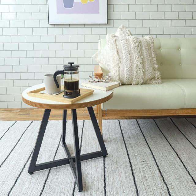 サイドテーブル・ナイトテーブル・ローテーブル PAN 楽天市場】ローテーブル 丸型 サイドテーブル カフェテーブル