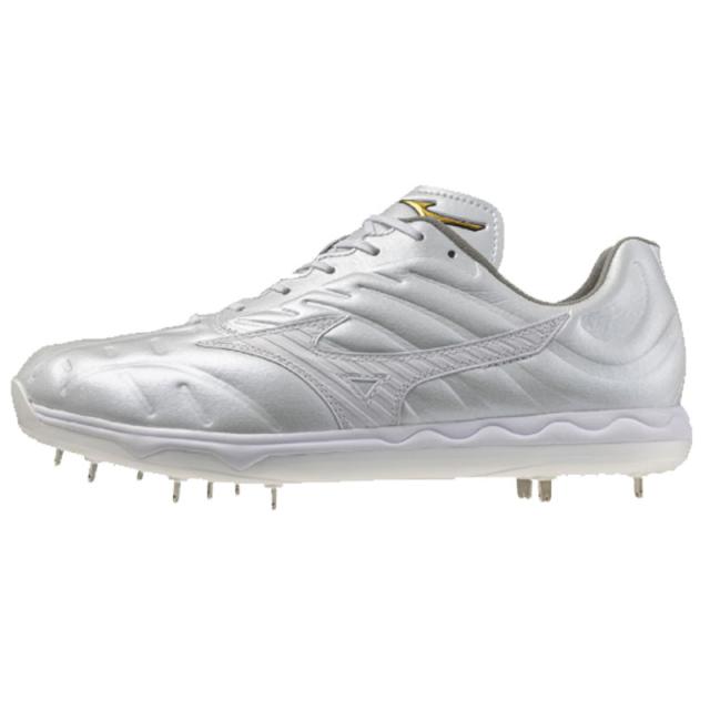 ミズノ MIZUNO ミズノプロ スピードレボプロ (野球/ソフトボール) 野球 金具 スパイク 白 シューズ 25AW (11GM250501)