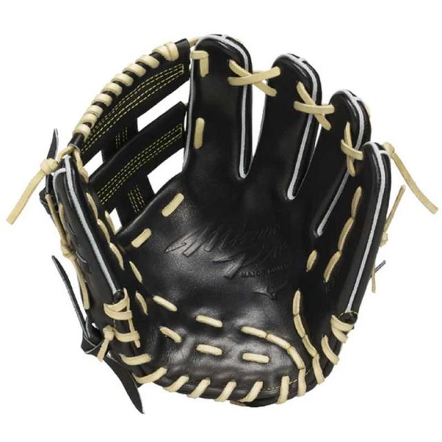 ミズノプロ 硬式内野手用 黒 袋有 硬式用【ミズノプロ】25年春夏限定