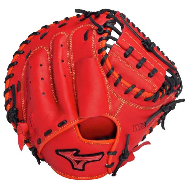 ミズノ MIZUNO 軟式用ウィルドライブ レッド 捕手用／M-R型 野球 一般