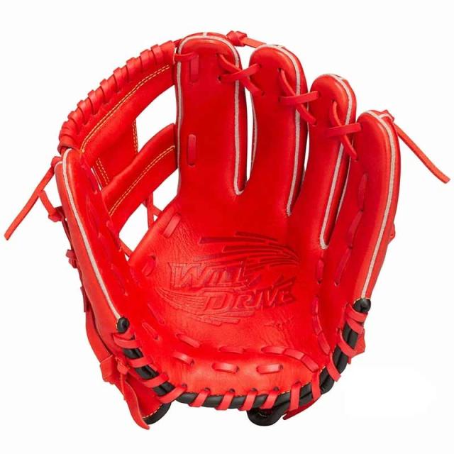ミズノ MIZUNO 少年軟式用 ウィルドライブ レッド IBE限定カラー オールラウンド用／サイズM 野球 ジュニア JR 軟式 グラブ グローブ 25AW(1AJGY33220)