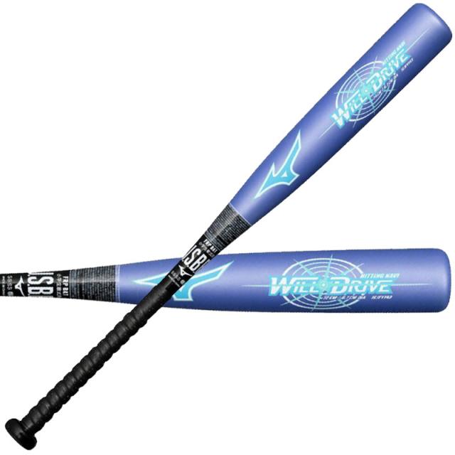 ミズノ MIZUNO  小学生軟式用ウィルドライブ ブルー×ヒッティングナビ トップ FRP製  野球 少年軟式 JR ジュニア バット  25AW(1CJFY143)