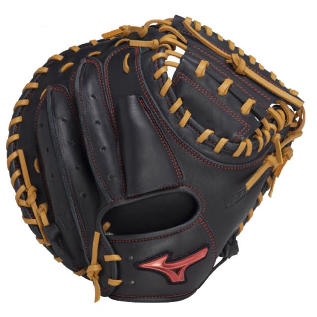ミズノ MIZUNO  軟式用ウィルドライブ レッド 捕手用/B-D型  野球 一般 軟式 ミット グローブ キャッチャー  25AW(1AJCR33600)_1
