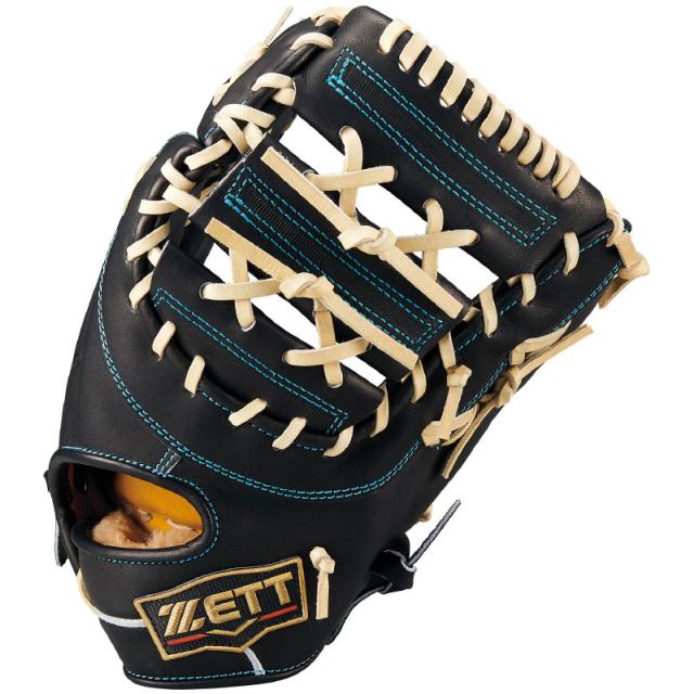 ZETT 硬式野球ファーストグローブ ブラック