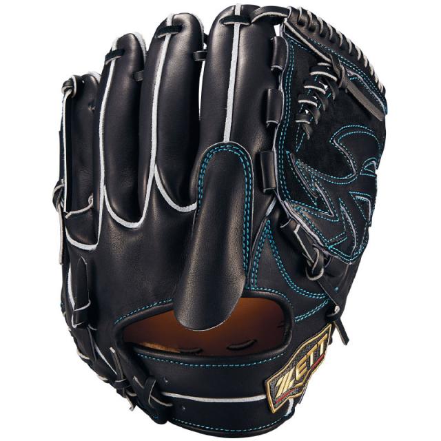 硬式野球グローブ 黒 レザー ゼット ZETT 硬式グラブ プロステイタスSEシリーズ 投手用 グラブ袋付