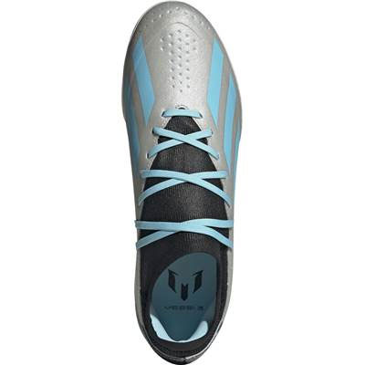 adidas MESSI.3 フットサルシューズ グレー/ライトブルー 楽天市場】アディダス エックス クレイジーファスト MESSI. 3HG