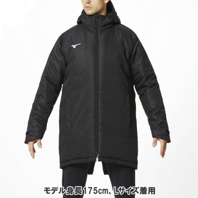 ミズノ MIZUNO 発熱素材 ブレスサーモ中綿ミドル丈コート (ユニ