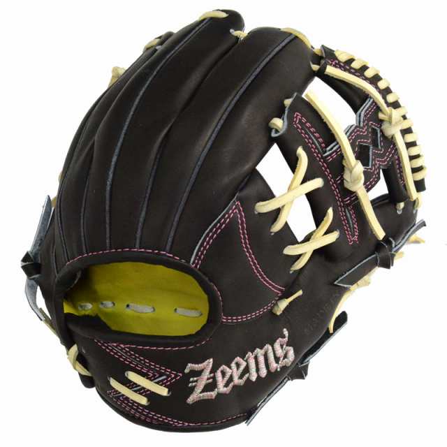 ジームス Zeems 限定 軟式グラブ 三方親 内野手用 Zeems型ロゴ 野球 軟式 グローブ グラブ 一般 24SS(SV-528CBN-ZEEMS -SI)の通販は