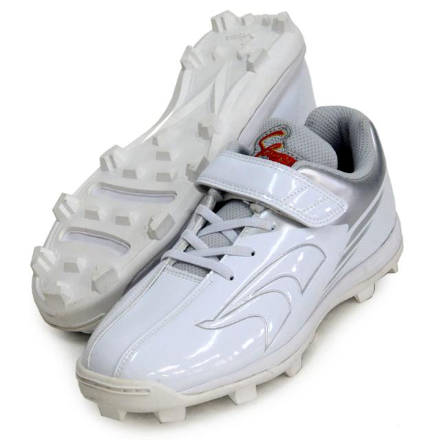 クボタスラッガー SLUGGER ジュニア用スパイク 白 野球 ポイント
