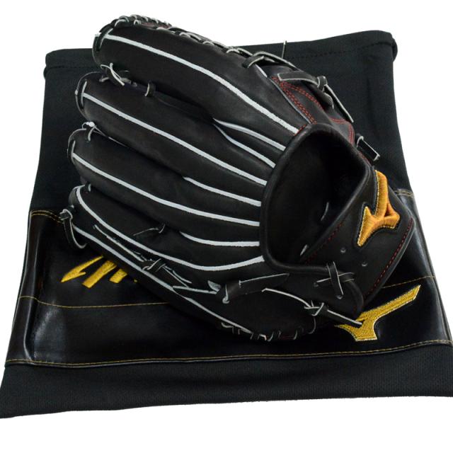 ミズノ MIZUNO 硬式用 ミズノプロ 外野手用：サイズ18N グラブ袋付 BSS