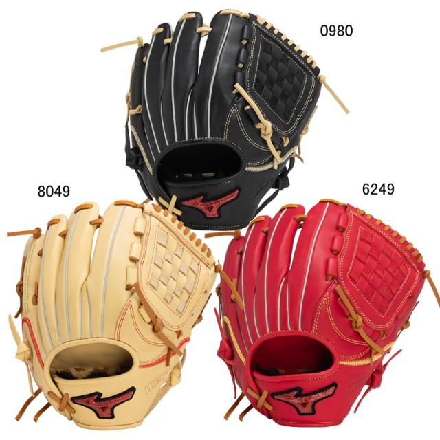 ミズノ MIZUNO  軟式用ウィルドライブ レッド U-Plus  投手×内野×外野 サイズ11  野球 一般 軟式 グラブ グローブ ピッチャー  24AW(1AJGR14130)