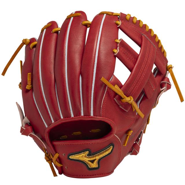 ミズノプロ 軟式内野手野球グローブ 赤金 サイズ9 ミズノ MIZUNO 硬式