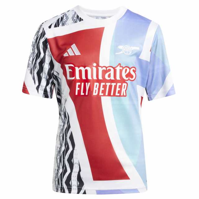 アディダス adidas  キッズ アーセナル 半袖プレマッチジャージー  ジュニア サッカー ウェア レプリカ  25SS(KTJ77-JE7565)の通販は