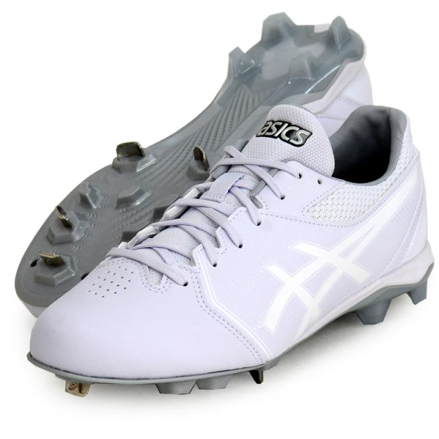 アシックス asics NEOCONNECT WIDE/ネオコネクト ワイド 野球 金具 スパイク 白スパイク シューズ 25SS(1123A055-110)