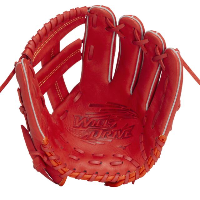 ミズノ MIZUNO ジュニア軟式用 WILL DRIVE RED IBE オールラウンド用：サイズS 野球 ジュニア JR 軟式 グラブ グローブ 25SS(1AJGY32410)