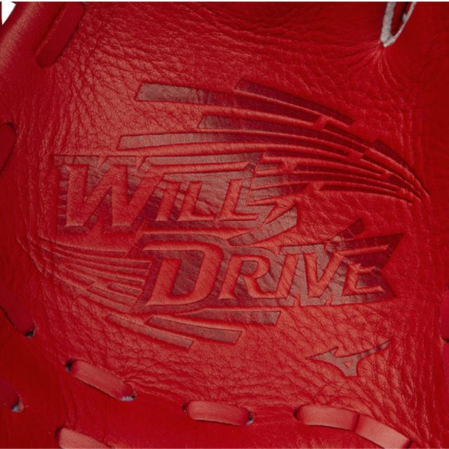 ミズノ MIZUNO ジュニア軟式用 WILL DRIVE RED IBE オールラウンド用：サイズM 野球 ジュニア JR 軟式 グラブ グローブ 25SS(1AJGY32420)