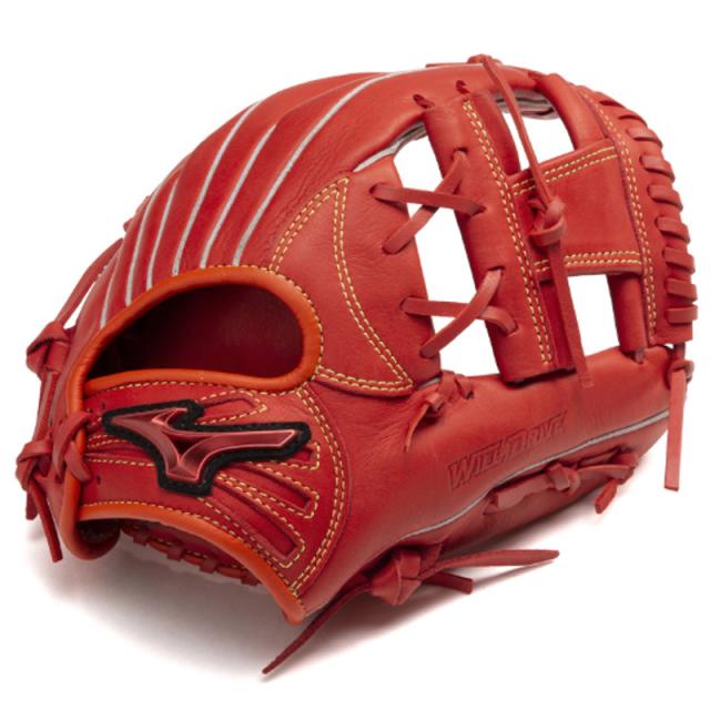 ミズノ MIZUNO ジュニア軟式用 WILL DRIVE RED IBE オールラウンド用：サイズM 野球 ジュニア JR 軟式 グラブ グローブ 25SS(1AJGY32420)