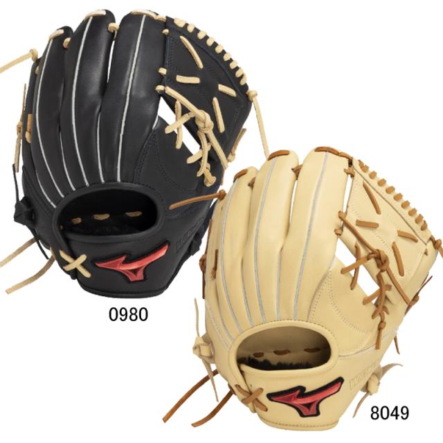 ミズノ MIZUNO  軟式用ウィルドライブ レッド U-Plus  投手×内野：サイズ9  野球 一般 軟式 グラブ グローブ ピッチャー  25SS(1AJGR32700)